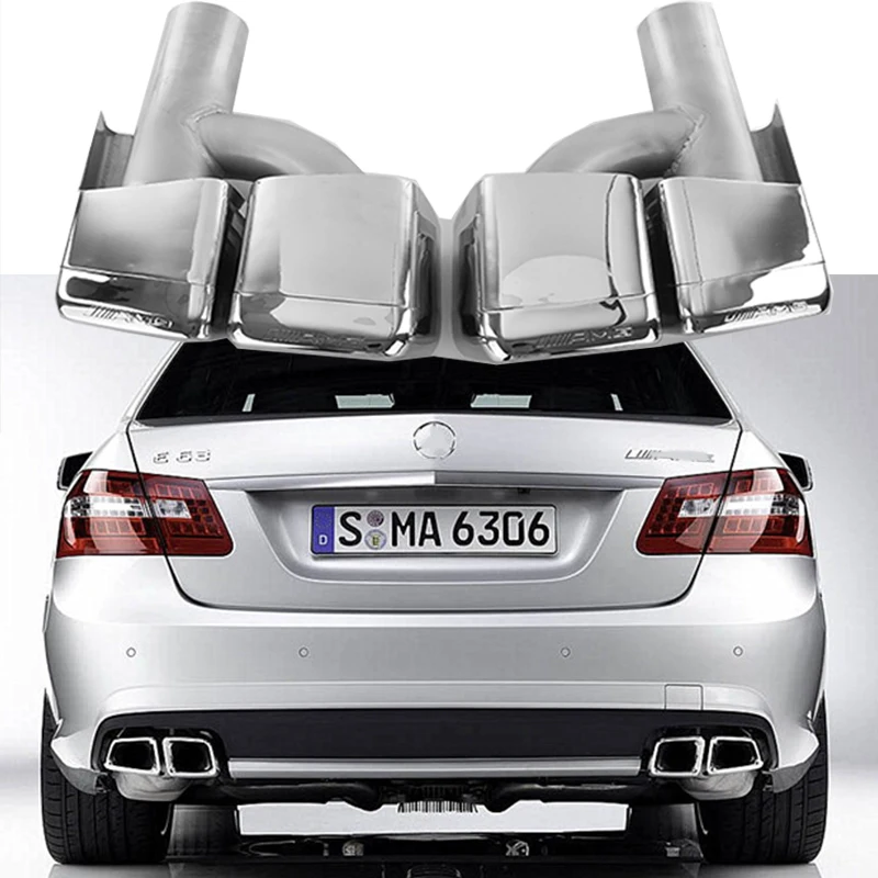 2 шт. автомобильный наконечник выхлопной трубы глушитель из нержавеющей ...