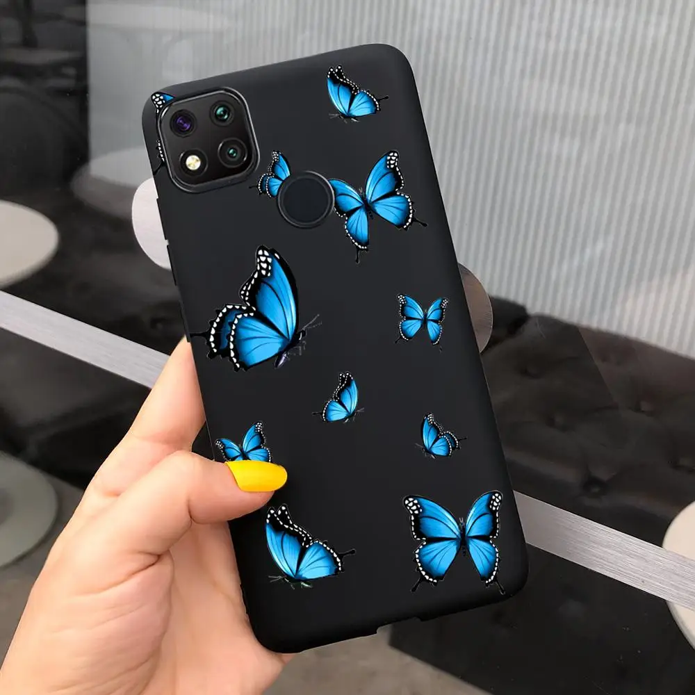 Case For Xiaomi Redmi 9C NFCA Redmi 9A 9C Redmi9 Redmi9A 9 C Cover Custom Sunflower Butterflies Phone Case Soft Silicone Fundas xiaomi leather case glass Cases For Xiaomi