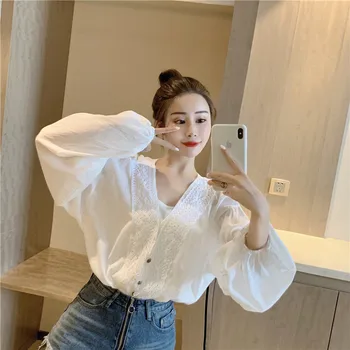 

Will firm offers ~ in the spring of the new port of flavour restoring ancient ways v-neck stitching bud silk fashion long-sleeve