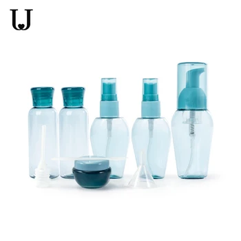 

6Pcs/Lot Jordan&Judy Travel Silicone Bottle Set Spray Refillable Bottles Cosmetic Hydrating Small Bottle Set For Travel