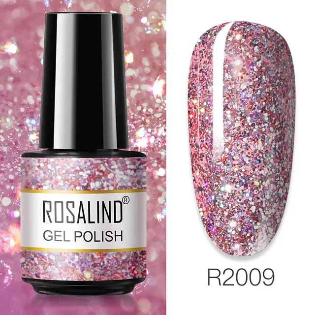 ROSALIND Primer Top Base Coat 7ML Gel Nail Polish For Manicure Long Lasting Nail Art Salon Gel Varnish UV LED Color Gel Polish RAR2009