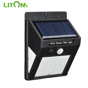 

30 LED Solar Powered Lights IP65 Waterproof Outdoor Wall Solar Lamps ABS+PC Motion Sensor Lamp For Garden Path Garage Yard Patio