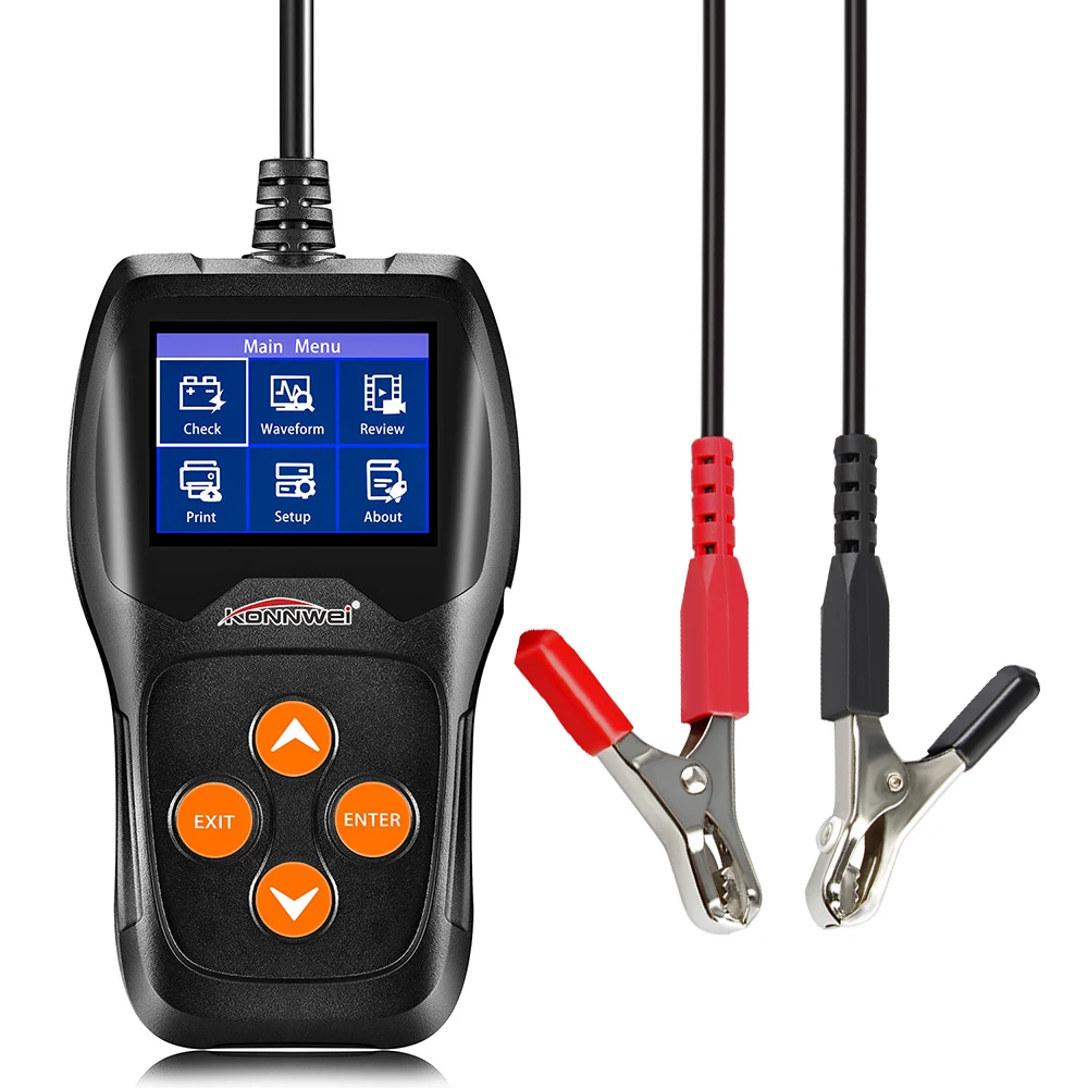

12V Car Battery Tester Digital Automotive Diagnostic Analyzer Alternator Tester Vehicle Batteries Cranking Charging Scanner Tool