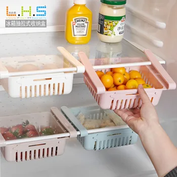 

Retractable Refrigerator Storage Shelf for Organizing Storage Rack Refrigerator Freshness Pull-out Compartmental Storage Storage