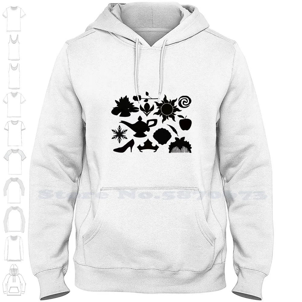 Princess Icone Felpe Con Cappuccio Felpa Per Uomo Donna Biancaneve Sleeping Beauty The Little Mermaid Aggrovigliato Aladdin Moana Pocahontas