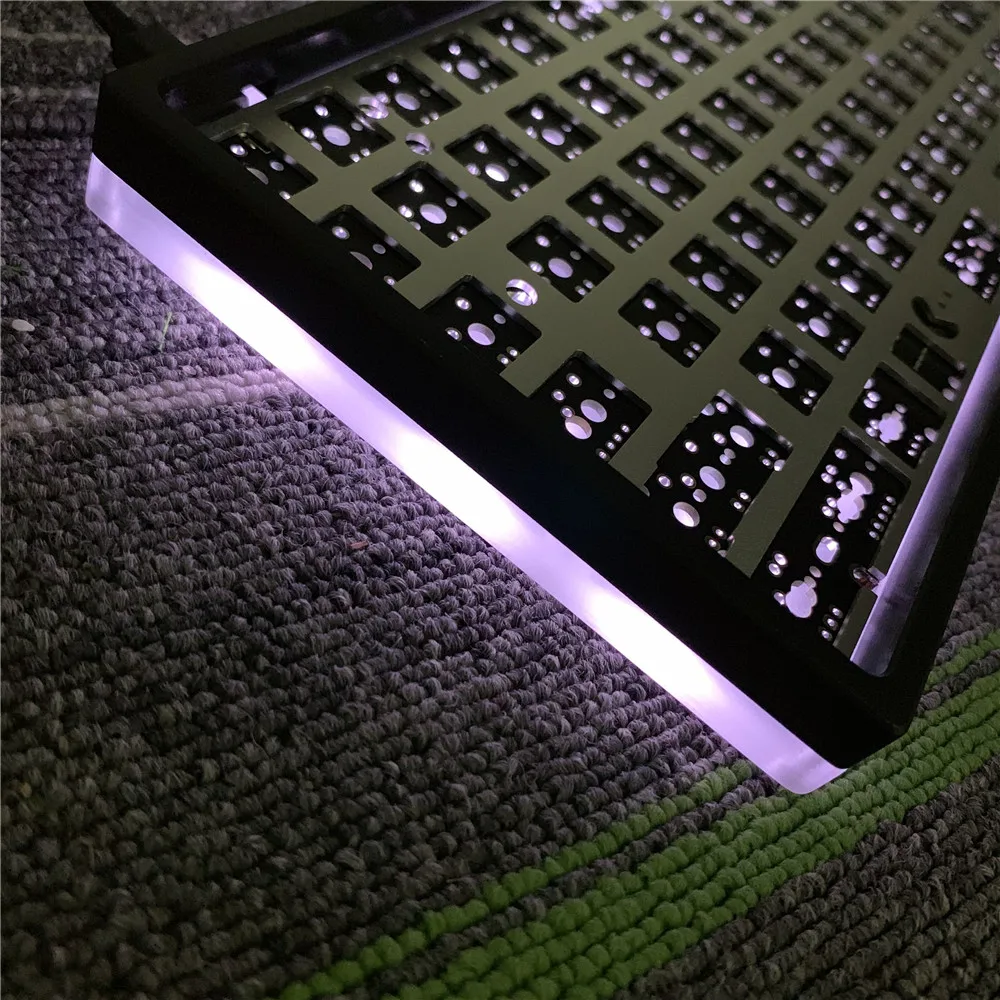 96 механическая клавиатура Набор DIY RGB Нижняя лампа|Комплекты мышь плюс