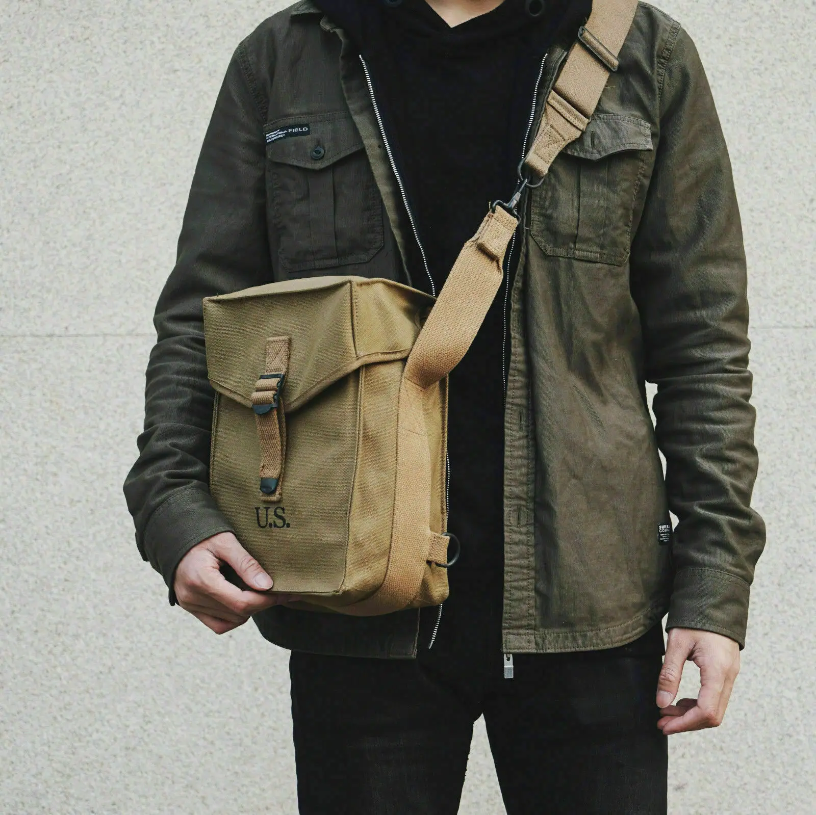 WWII US Amry 1943 Field General Purpose Ammo Bag Of War Reenactm tomwang2012 zwcn2012