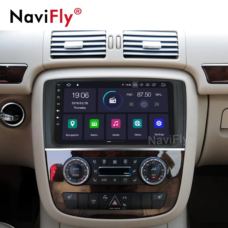 Top 9" IPS DSP 8Core Android 9.0 Car radio multimedia player gps navigation for Mercedes Benz R Class W251 R280 R300 R320 R350 W251 1