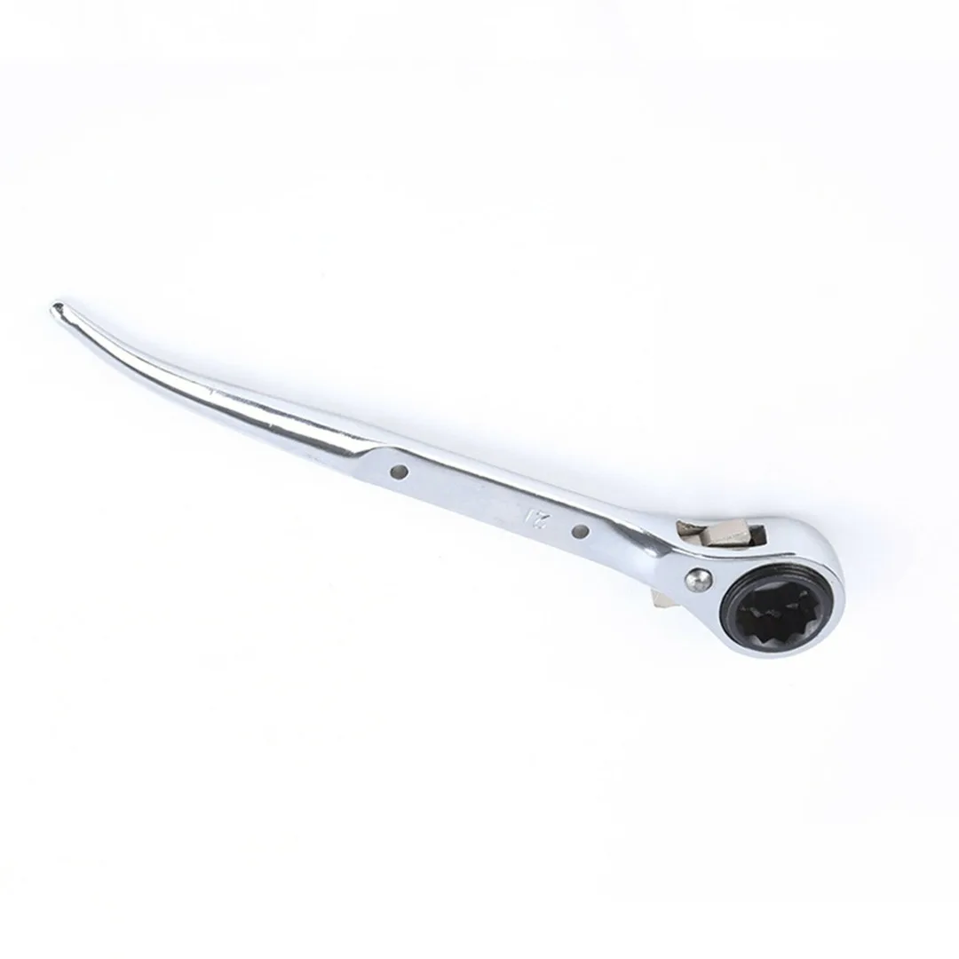 

19-21mm 2Way Ratchet Spanner Scaffold Fixing Hand Spanner Wrench Professional Double Sized Solid Spanner For Fasten Screws Nuts