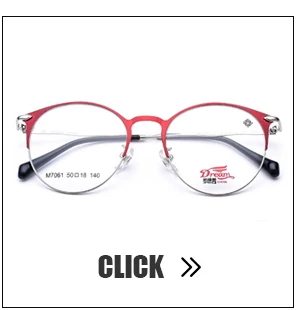 Женские очки TR90, оправа из сплава, оптическая круглая оправа, близорукость, Ретро стиль, прозрачные очки по рецепту, оправа# M7017