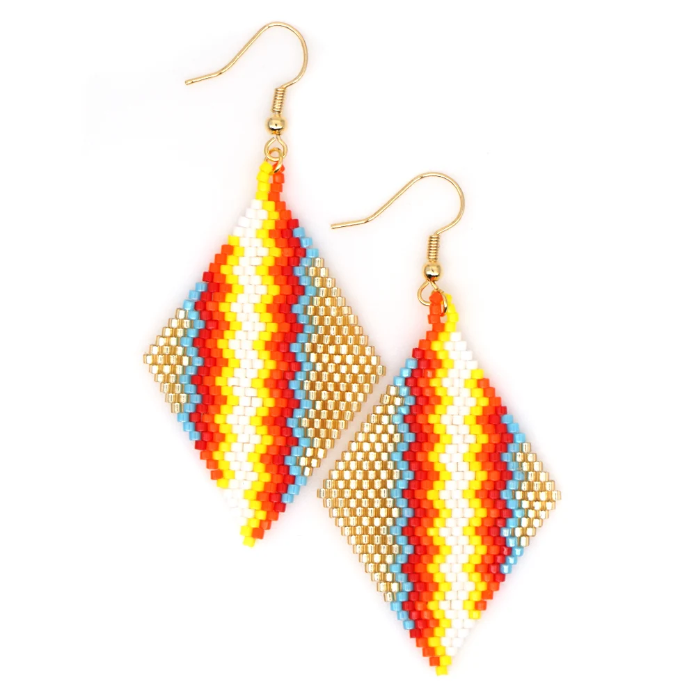 Go2boho богемные серьги для женщин MIYUKI Серьги Pendientes серьги шикарные Boho бисер летние модные ювелирные изделия Aretes