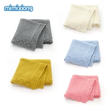 Детские одеяла, вязанные, супер мягкая пеленка для новорожденных, пеленка для новорожденных, карамельный цвет, для малышей, Infantil, диван, кроватка, постельные принадлежности, одеяло, коляска