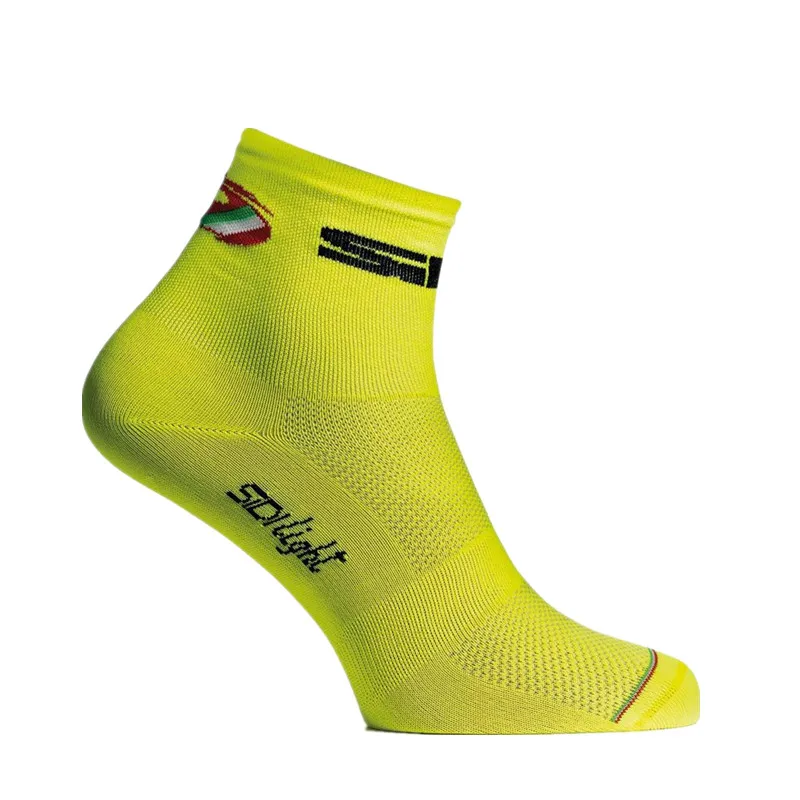 Новые летние дышащие велосипедные носки мужские белые сетчатые велосипедные износостойкие дорожные носки - Цвет: 5se SD yellow
