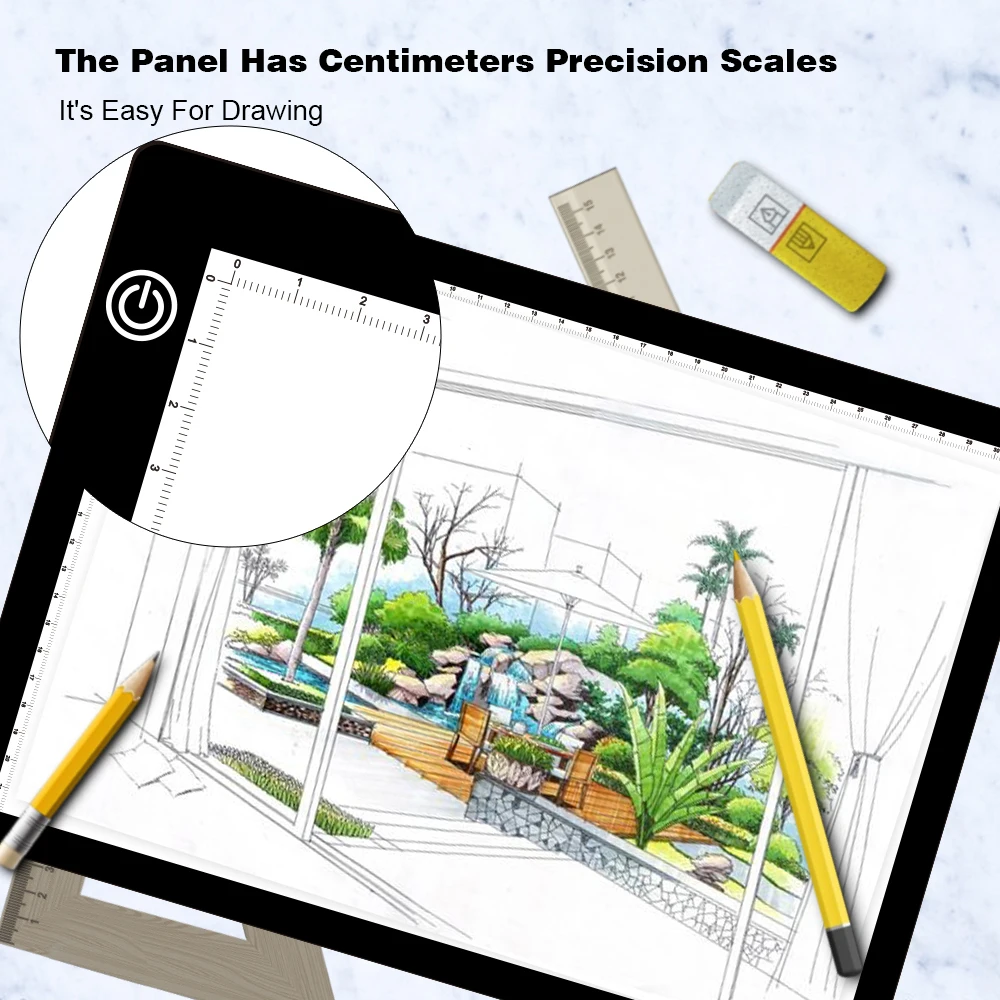 Upgraded Drawing Tablet LED Light Box A4 Graphic Writing Digital Tracer Copy Pad Board Diamond Paint Sketch X-Ray View Dropship - Image 4