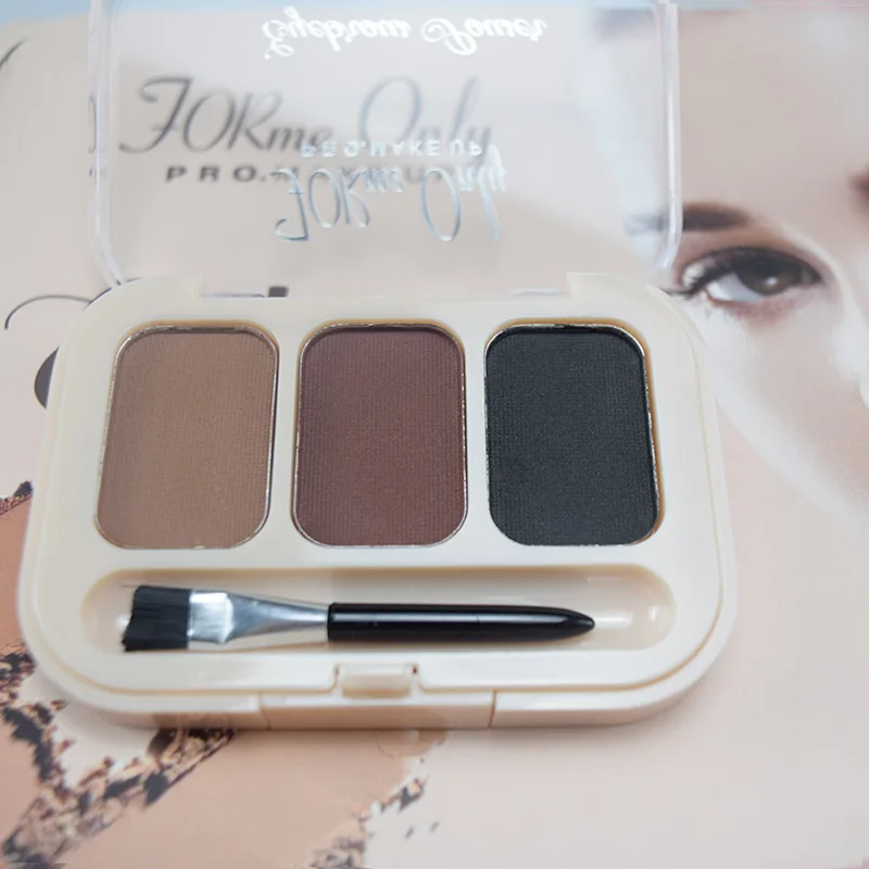3 Color Eyebrow Enhancer Powder Palette Glow Shadow Brown Black Professional Long-lasting Easy to Wear Eyes Make up Eye Brow 3 Color Eyebrow Enhancer Powder Palette Glow Shadow Brown Black Professional Long-lasting Easy to Wear Eyes Make up Eye Brow