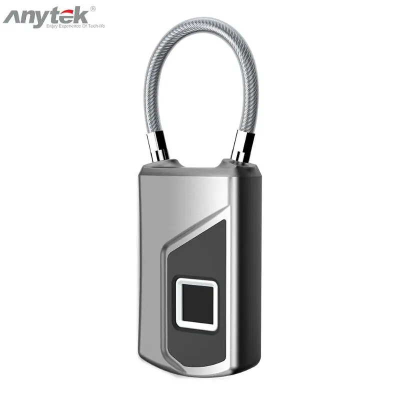 Anytek L1+ USB Bluetooth Водонепроницаемый умный замок без ключа замок отпечатков пальцев Противоугонный IP66 Чехол для багажа безопасный замок