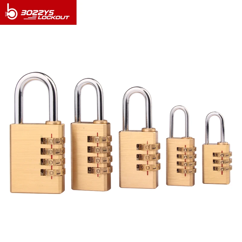 Bozzys cadeado novo para o quarto mala de viagem mini ferramenta segurança 4 dígitos número pure cooper latão combinação bloqueio senha