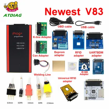 

Best Quality V83 Iprog+ Key Programmer Support IMMO + Mileage Correction + Airbag Reset Iprog Pro Till 2019 Replace Carprog