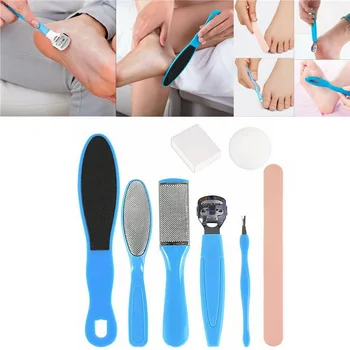 

12 pcs/Set Professional Pedicure Tools Foot File Hard Dead Skin Callus Remover Scraper Pedicure Rasp Portable Tools
