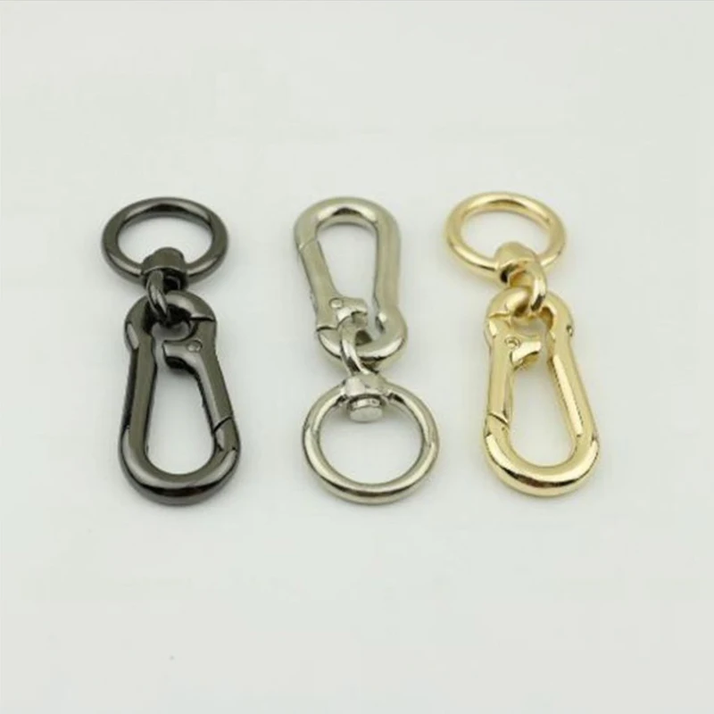 

15 PCS New Hook Clasp Light Gold Keychain Metal Clip Buckles Large Lobster Connection To Bag Hardware Accessories
