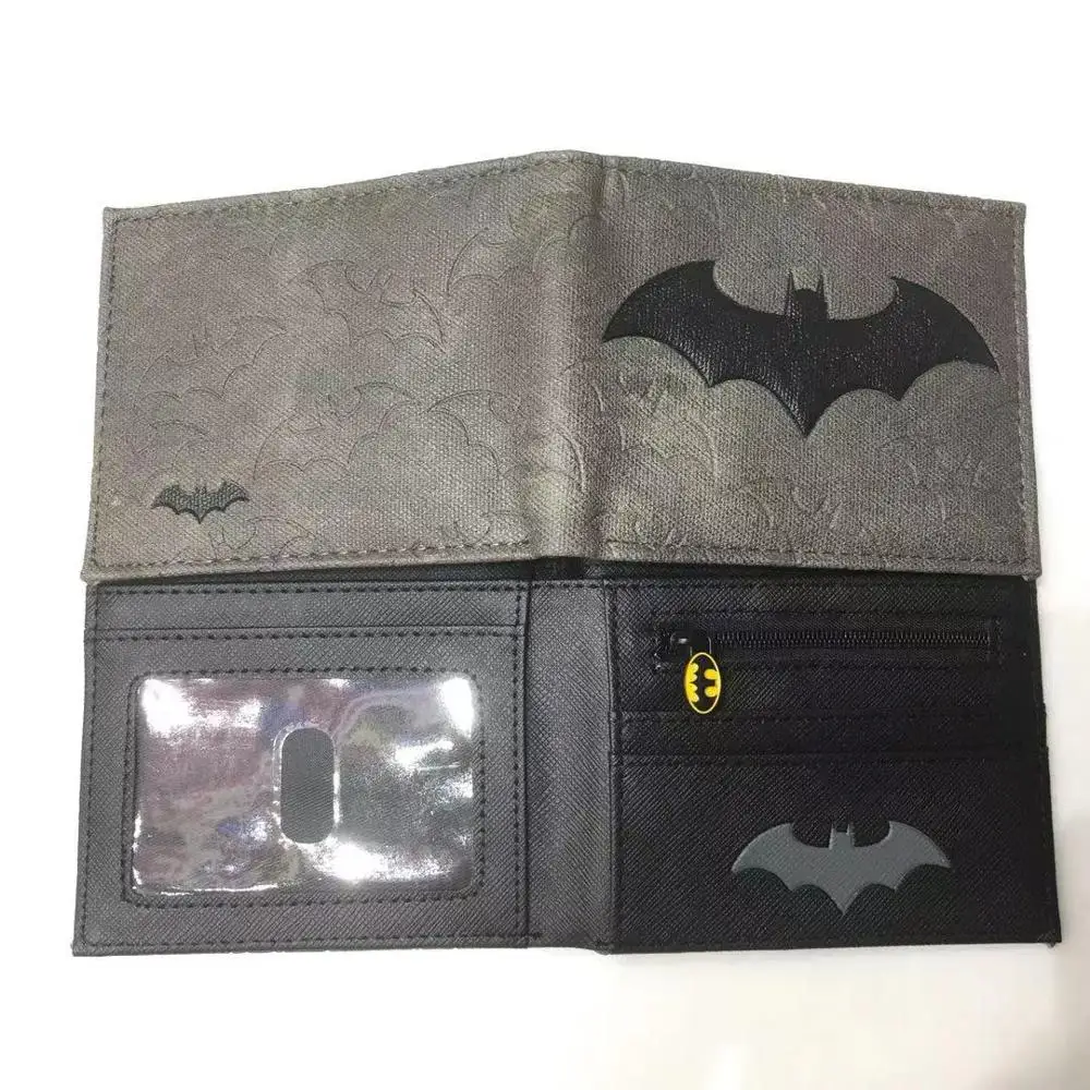 Новинка, бумажник для монет супергероя Бэтмена, двойной складной короткий кошелек, цветной держатель для карт на молнии, сумки для мальчиков и девочек, кошельки для подростков - Цвет: 05