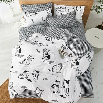 

Home Textile Aloe Cotton Four-Piece Customizable Bedding Sheet Quilt Cover bedding set comforter bedding sets