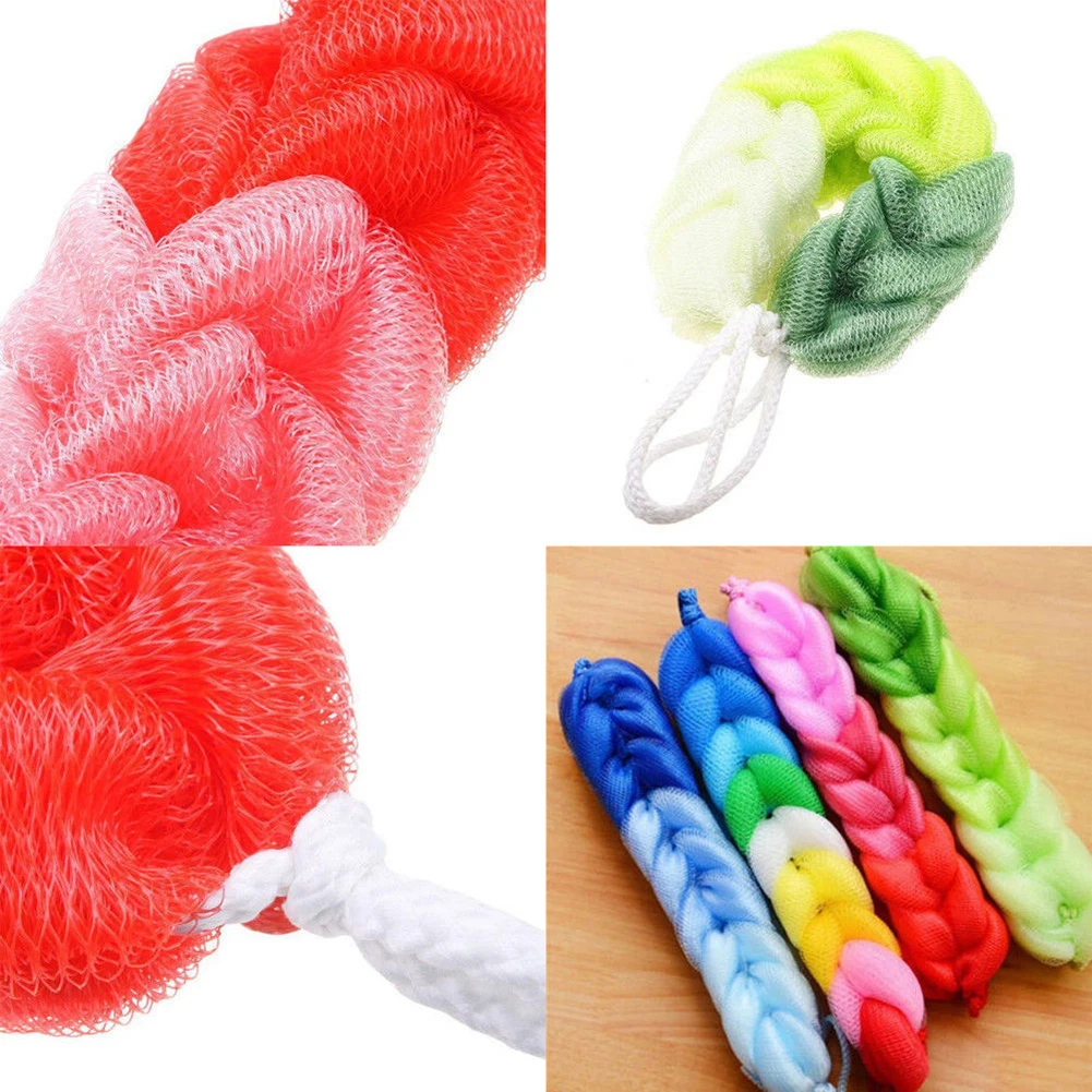 Soft Back Strap Bath Scrubber Rich Bubbles Body Brush 19 Soft Back Strap Bath Scrubber Rich Bubbles Body Brush