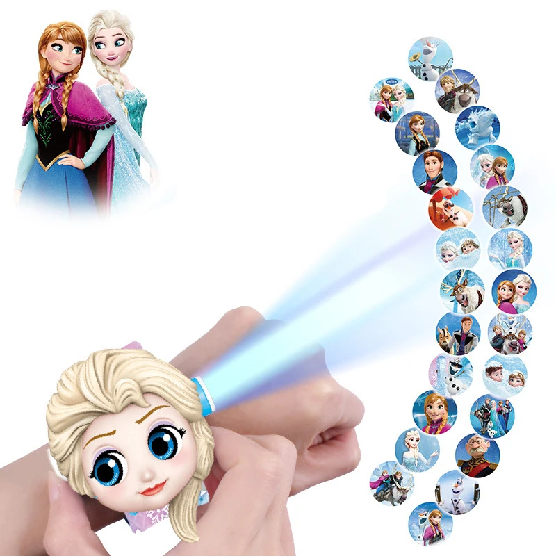 Детские часы Disney с 3d проекцией Мультяшные цифровые изображением замерзшего