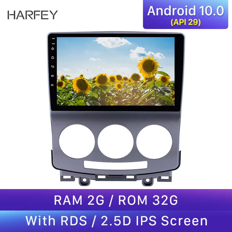 Harfey 2Din GPS Android 10 0 9 &quotавтомобильное радио головное устройство для 2005 2006 2007 2010