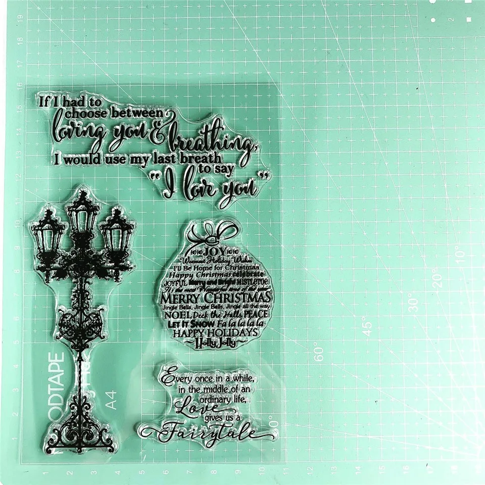 11*16 Bable Love Words Transparent Clear Silicone Stamp Seal for DIY Scrapbooking Photo Album Decorative Clear Stamps Sheet