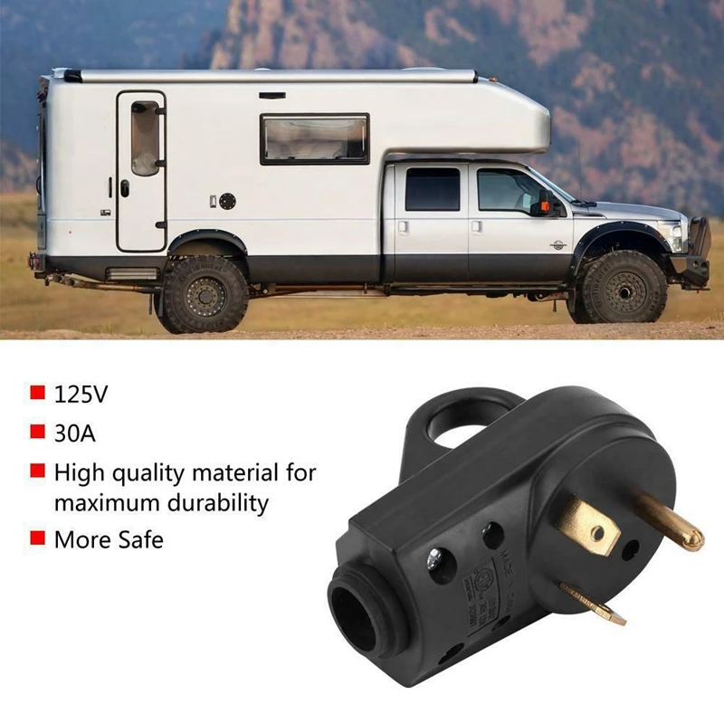 Досуг 30 Ампер Rv штепсельная вилка Мужской конец Tt-30P Замена с удобная рукоятка(штепсельная вилка США