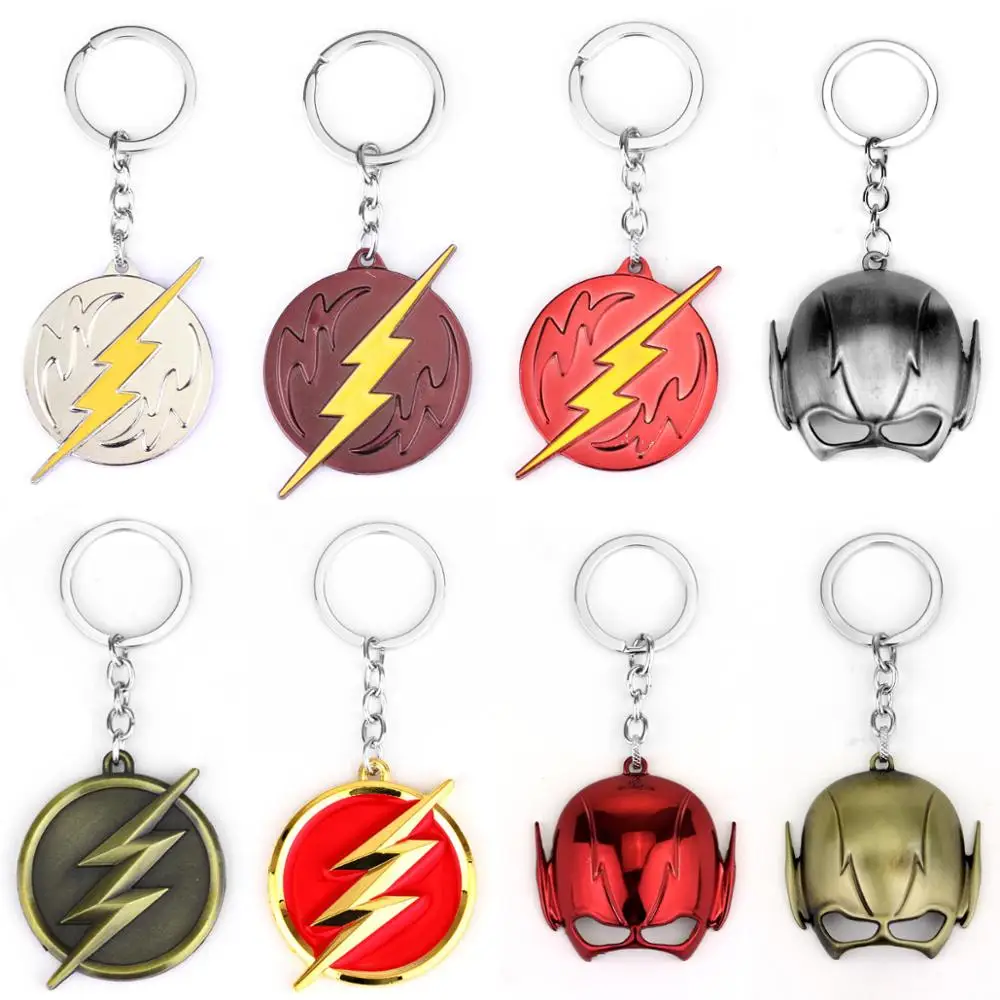 DC Hot Movie The Flash Брелки Подвески Красный Желтый Shazam логотип в виде молнии чокер