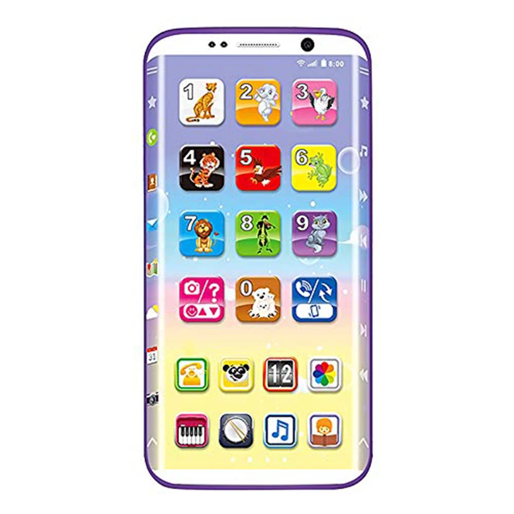 Early Childhood Electronic Toy ABS Durable Smart Phone Music Learning Touch-screen Funny Rechargeable Lightweight Mini | Игрушки и хобби