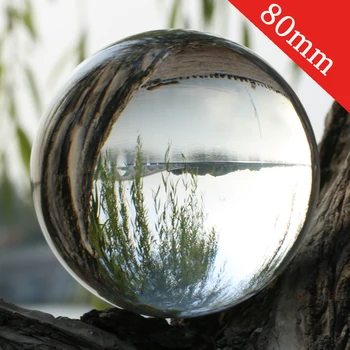 

Super Clear K9 Crystal Glass Lens Ball 80mm Photography Lensball Large Divination Globe 8cm Big Magic Sphere With Stand Base Bag