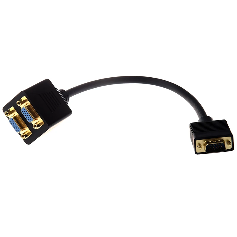 Видеоразветвитель: VGA(HD15) M to VGA(HD15) F X 2(от 1 шт. до 2 мониторов