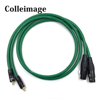 

HiFi 2328 XLR Female to Dual RCA Male Cable, 2 XLR Male to 2 RCA Male HiFi Audio Cable, for Amplifier Mixer Microphone