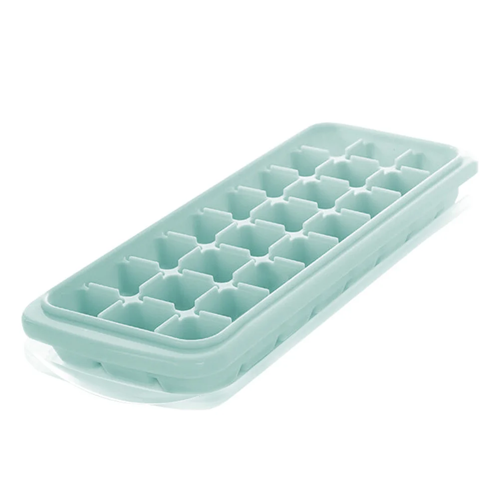 light green 24 Сетки форма для льда квадратная форма Силиконовый Лоток Для Льда Фруктовый кубик для мороженого кухонный бар аксессуары для питья 4 цвета - Цвет: light green