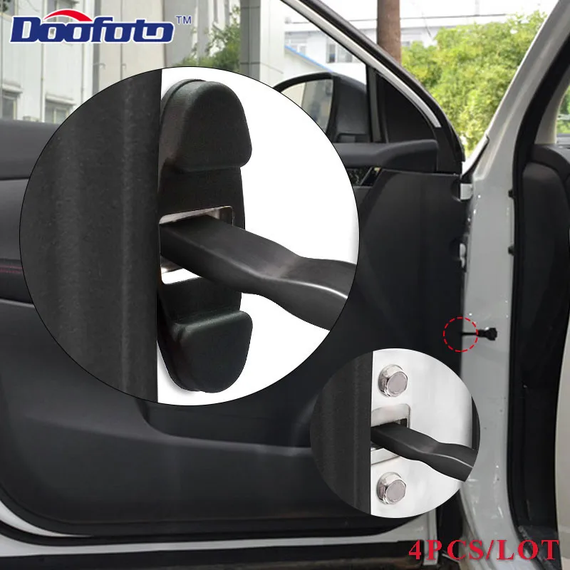 Doofoto 4x Car Door Lock Arm Limiting Stopper Cover For Nissan j10 j11 X Trail t32 t31 Tiida Juke Kicks Accessories