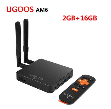 DDR4 2GB16GB AM6 UGOOS AM6 PRO Amlogic S922X четырехъядерный Android 9,0 Smart Tv Box DDR4 4GB32GB 2,4G 5G Wifi BT5.0 1000M телеприставка 4k медиаплеер - Цвет: DDR4 2GB16GB AM6