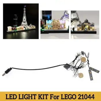 

USB LED Light String Kit ONLY For Lego 21044 Architecture Paris City Building Tower Without model!