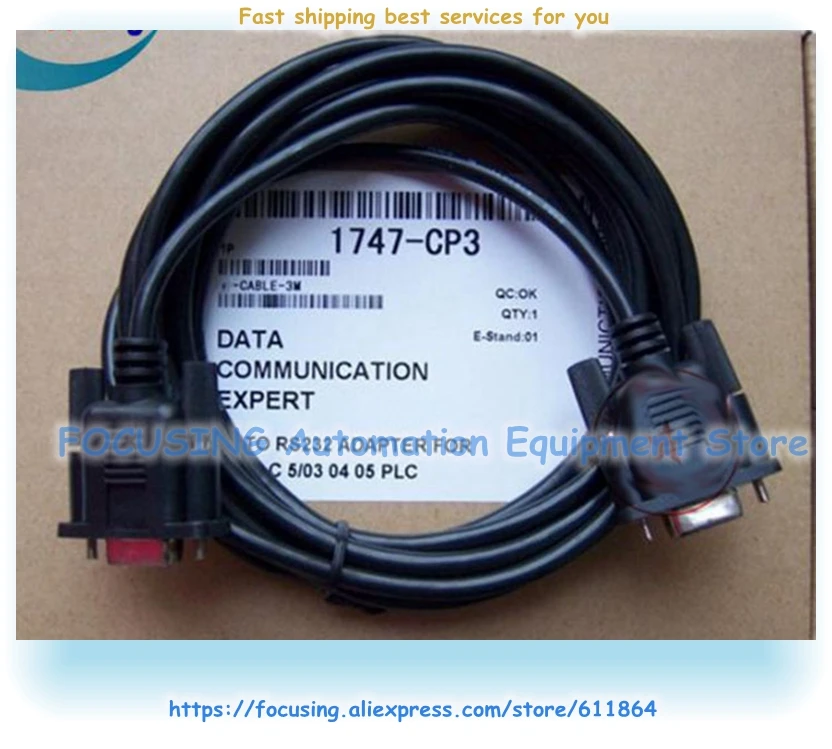 Новый 1747 CP3 AB PLC Кабель для программирования Rs232 относится к SLC 5/03 5/04 5/04|cable rs232|cable
