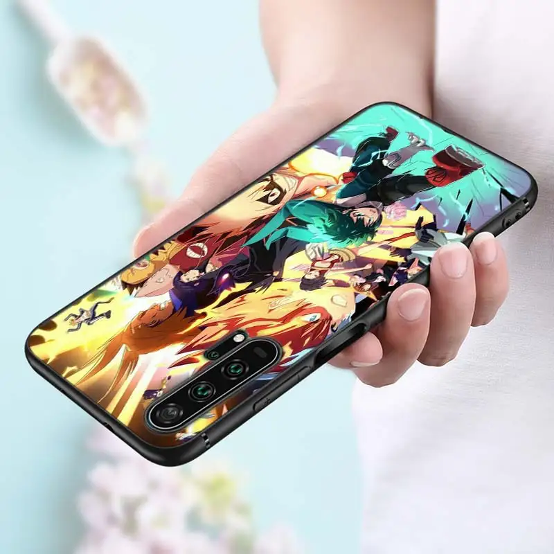 Черный силиконовый чехол My Hero Academy аниме для huawei Honor 10i 9X8X20 10 9 Lite 8 8A 7A 7C Pro Lite чехол для телефона