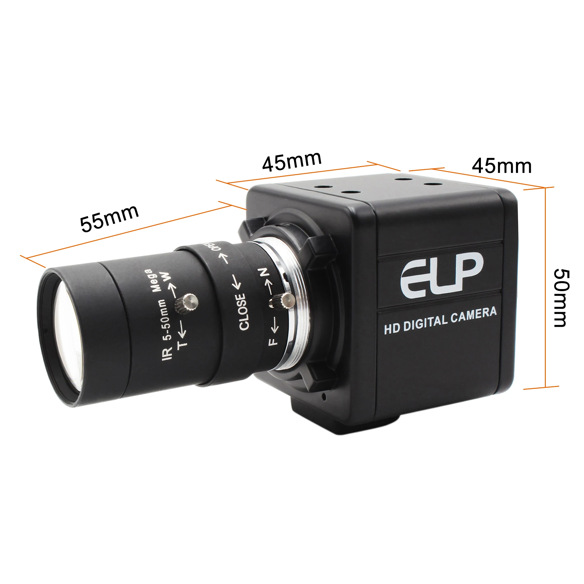 ELP 2 8 12 мм/5 50 мм CS Маунт варифокальный объектив HD мегапикселей ручной зум фокус для