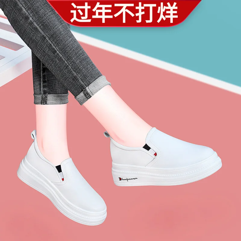 

2019 Autumn New Style WOMEN'S Shoes Versatile Spring And Autumn Foot Covering Flat Sports Footwear Online Celebrity Platform Thi
