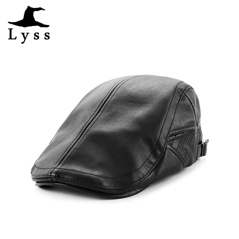

Men leather Retro Beret Hat Casual Ivy Newsboy caps Classic dad Outdoor sun hats Driving Cabbie Flat autumn winter Caps