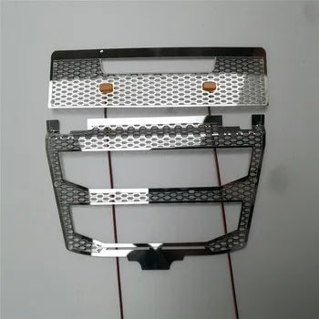 

Intake Hood Cover with 2 Indicator Lights for 1/14 Tamiya Volvo f16 56360 RC Truck Tractor Upgrade Parts Modification Kit