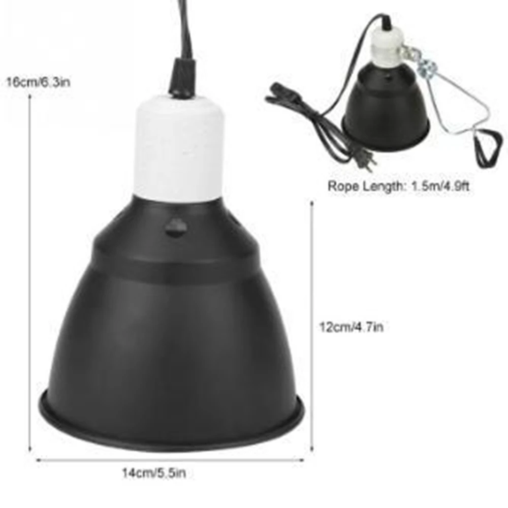 300W Reptile Ceramic UVA/UVB Heat Light Lamp Dome Holder Turtle Brooder Basking