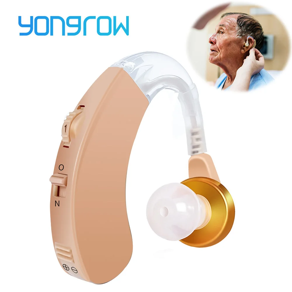 Hearing Aids Voice-Sound-Amplifier Yongrow Health-Care Behind Adjustable