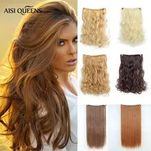 Aisi Queens синтетические волосы для наращивания на клипсах, длинные прямые женские волосы на 5 клипсах, накладные светлые волосы