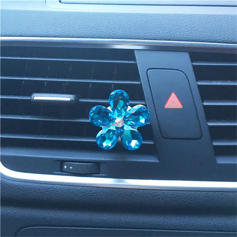 Hazy красивый хрустальный цветы автомобильный освежитель воздуха автомобильный Кондиционер украшение автомобиля-Стайлинг духи оригинас